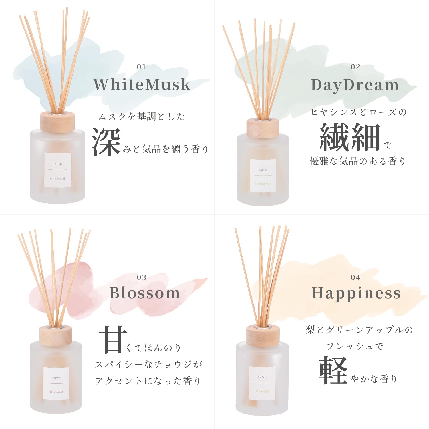 Amazon.co.jp: 不二貿易 リードディフューザー ホワイトムスクの香り